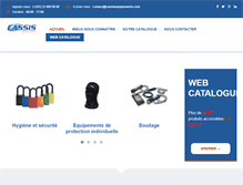 Tablet Screenshot of cassisequipements.com